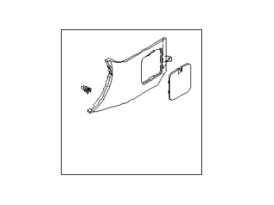 66901-CD001 Nissan Cowl Kick Panel Illustration 1 of 1
