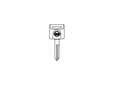 H0565-AC500 Nissan Blank Sub Key Illustration 1 of 1