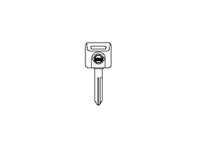 H0565-AC500 Nissan Blank Sub Key Illustration 1 of 1