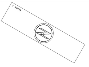 63890-CD00B Nissan Front Fender Emblem Illustration 1 of 1
