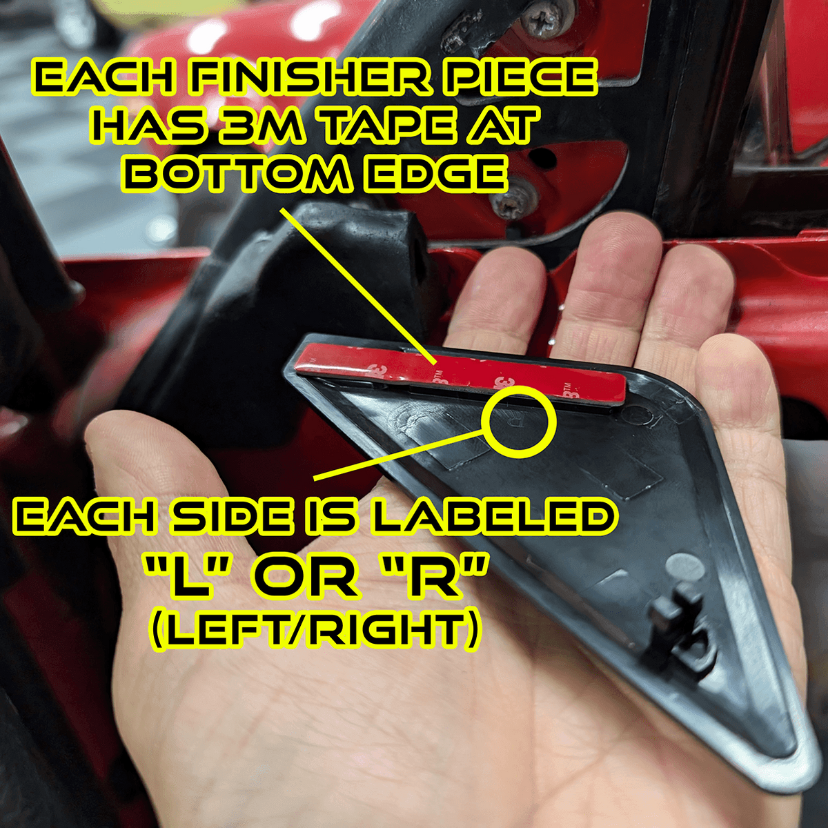 ZSPEC Z31 300zx Door Side-Mirror Interior Trim Covers, Black, Left & Right Side