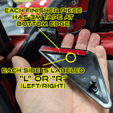 ZSPEC Z31 300zx Door Side-Mirror Interior Trim Covers, Black, Left & Right Side