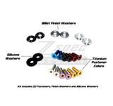 ZSPEC Convertible Deck Catch Fasteners for '93-96 Nissan 300zx, Titanium & Billet
