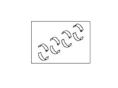 A2208-1MR0A Nissan Crankshaft Bearing Set Illustration 1 of 1