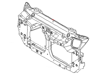 62510-CD100 Nissan Center Support Illustration 1 of 1