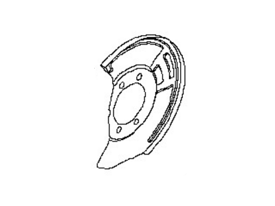 41161-AL500 Nissan Backing Plate Illustration 1 of 1