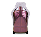 NRG FRP Bucket Seat (Large) Prisma-Chromatic Lilac Vegan Suede w/ Chameleon back