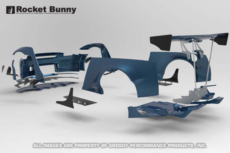 GReddy 09+ Nissan GT-R R35 Full Rocket Bunny Wide-Body Aero Kit w/ Wing