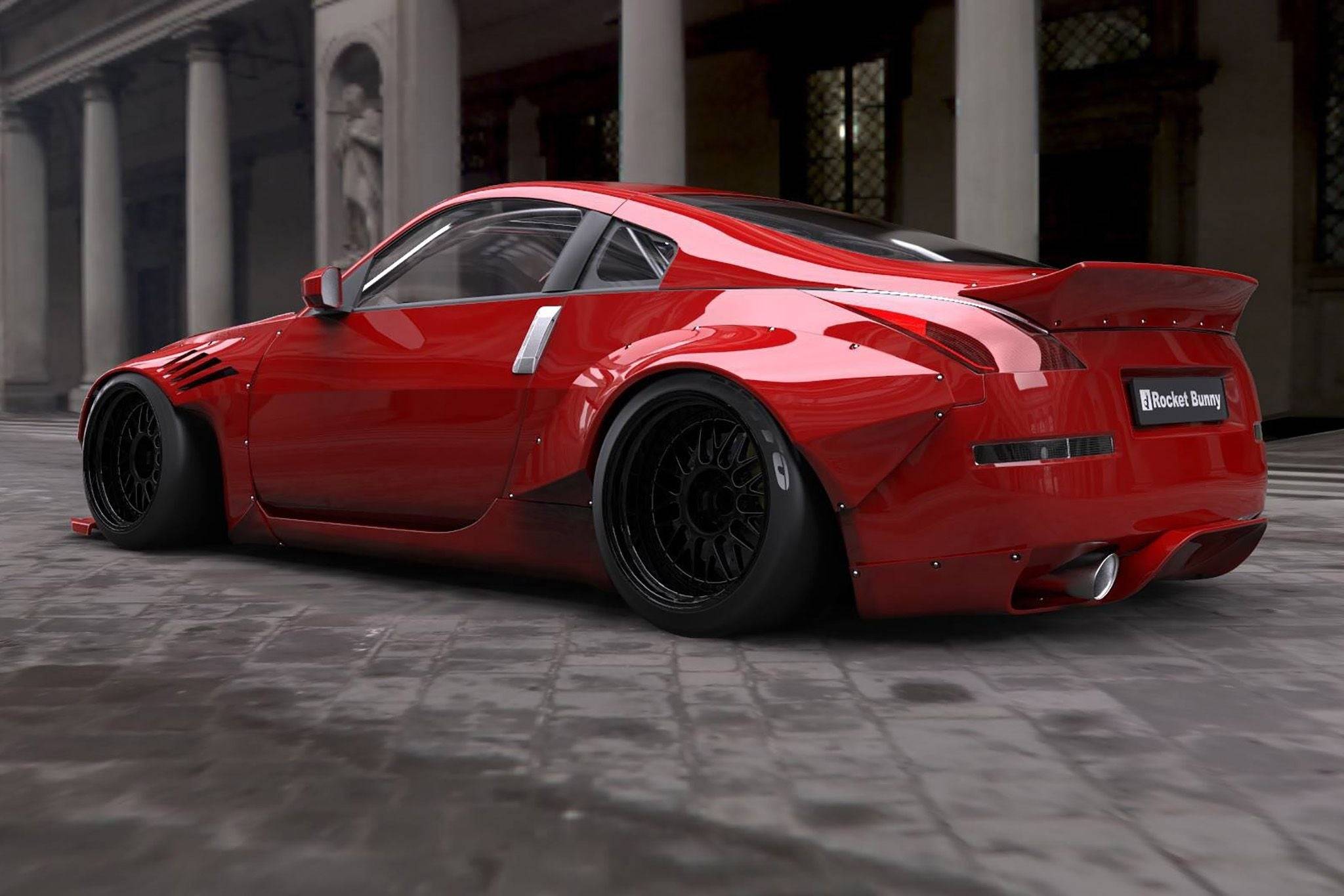 GReddy 03-08 Nissan 350z Rocket Bunny Duck-Tail Rear Wing Ver. 2