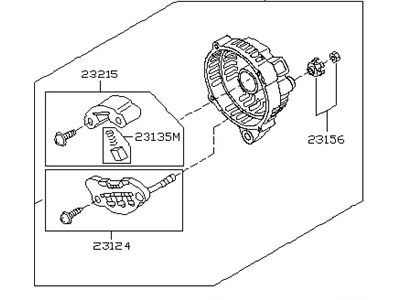 23127-JK01B Nissan Rear Housing Illustration 1 of 1