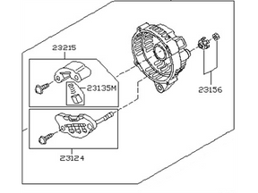23127-JK01B Nissan Rear Housing Illustration 1 of 1