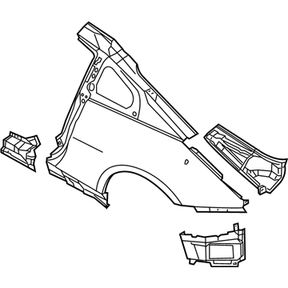 G8100-CE434 Nissan Quarter Panel Assembly Illustration 1 of 1