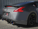 aFe Takeda 09-20 Nissan 370z 2-1/2 IN 304 Stainless Steel Cat-Back Exhaust System w/ Blue Flame Tip