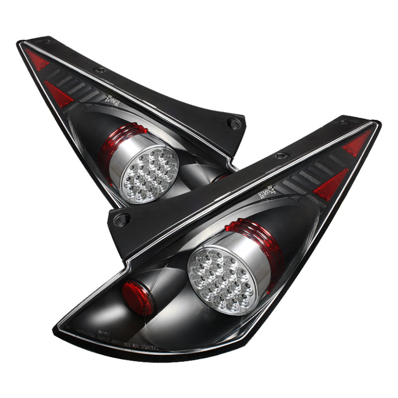 luz8848 Spyder Nissan 350Z 03-05 LED Tail Lights Black ALT-YD-N350Z02-LED