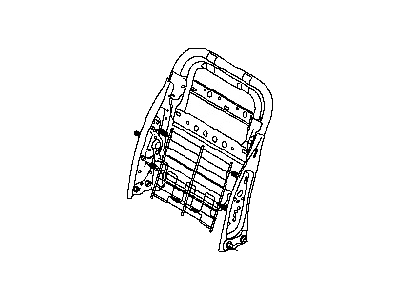 87651-CF40D Nissan Seat Back Frame Illustration 1 of 1