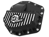aFe POWER Pro Series Front Diff Cover Black w/ Machined Fins Ford F-250/350 23-26 (Dana M235)