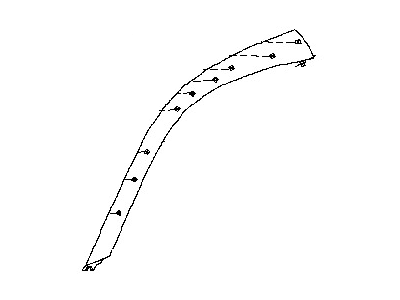76836-CD000 Nissan Pillar Molding Illustration 1 of 1