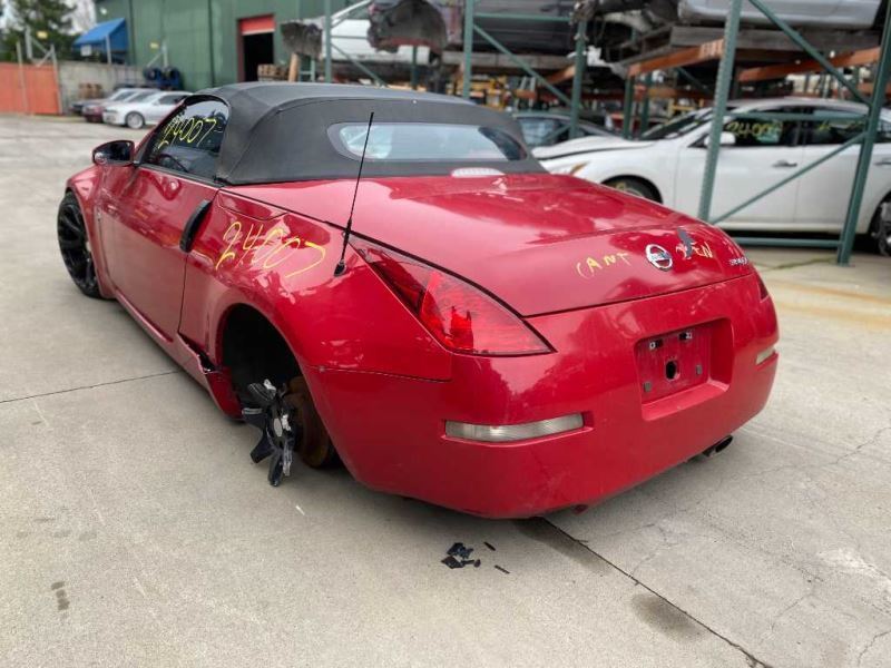 03-04 Nissan 350Z CONV R/R Rear Right Mud Flaps Red(AX6) OEM