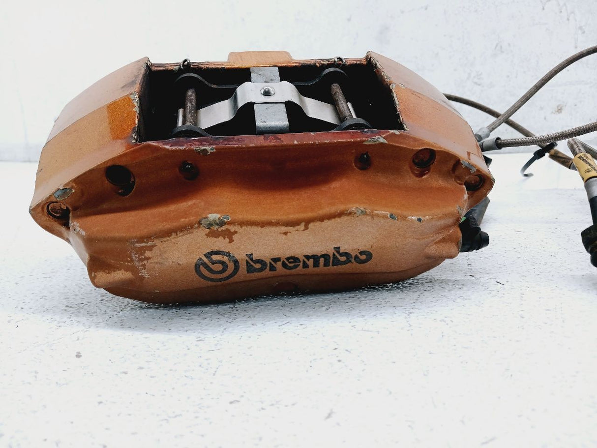 06-09 NISSAN 350Z Brembo Complete Brake Caliper Set x2 Gold OEM 41001CD00D