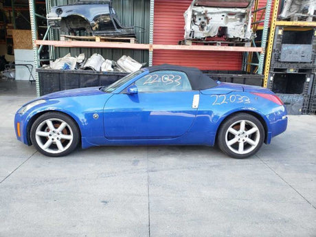 03-05 NISSAN 350Z Convertible Front Drivers A-Pillar Blue/B17 OEM 76837-CE407