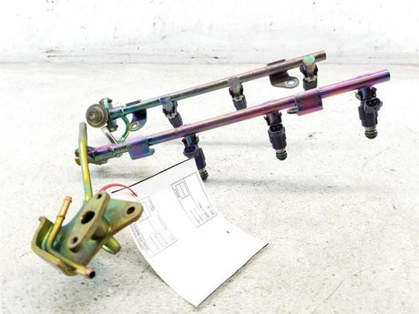 03-04 Nissan 350z FX35 G35 01-03 QX4 FBJC100 INJECTORS W/ RAIL 166005L700 OEM