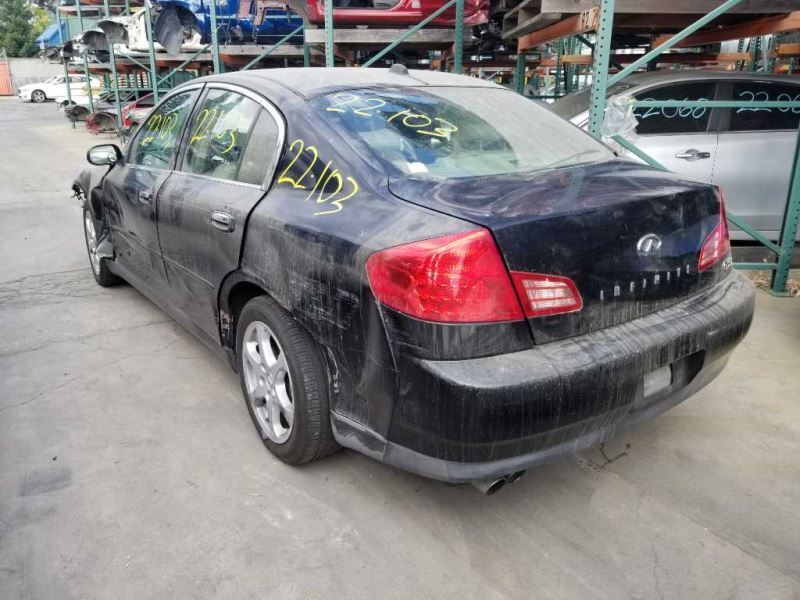 03-04 G35 Sdn Passenger Rear Door Handle Exterior Assy Black/KH3 OEM 82606AC70B