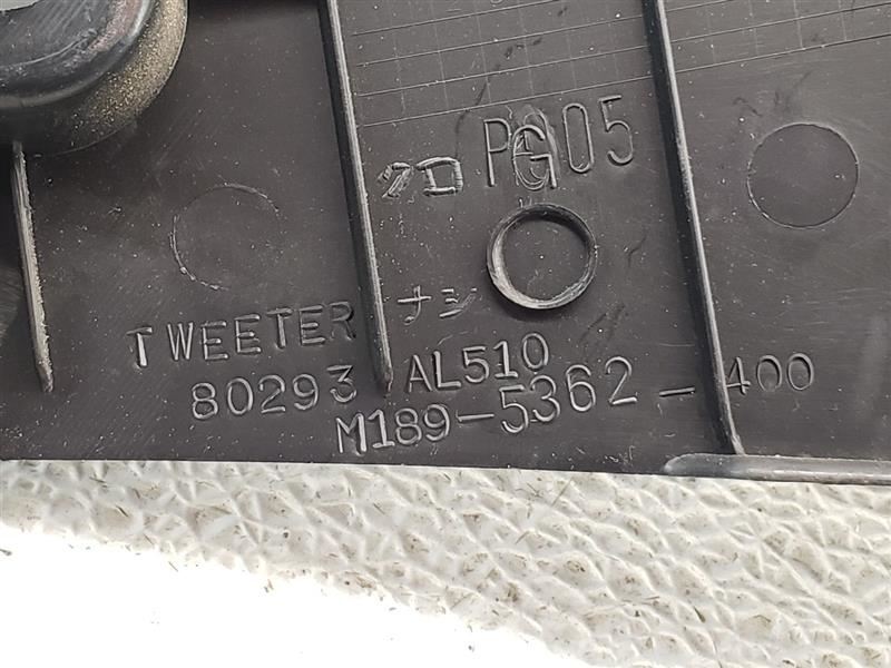 03 Infiniti G35 Sedan Front Door Tweeter Speakers (Pair) w/Trim OEM 80292AL510