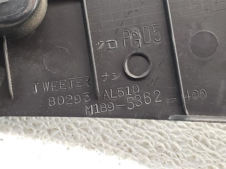 03 Infiniti G35 Sedan Front Door Tweeter Speakers (Pair) w/Trim OEM 80292AL510