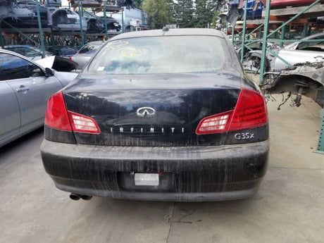 03-04 G35 Sdn Passenger Rear Door Handle Exterior Assy Black/KH3 OEM 82606AC70B