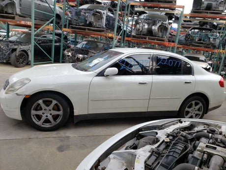 03-04 G35 Sdn Passenger Front Door Handle Exterior Assy White/QX1 OEM 82606AC70B