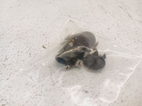 1986 Nissan 300ZX Z31 Rear Seat Upper Carpet Chrome Trim w/Hardware OEM 