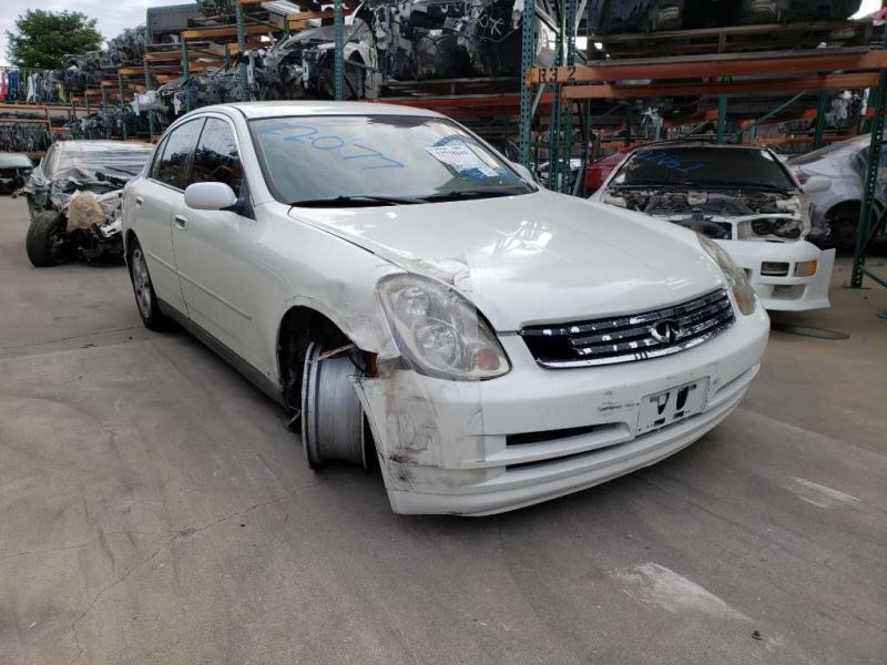 03-04 G35 Sdn Passenger Front Door Handle Exterior Assy White/QX1 OEM 82606AC70B