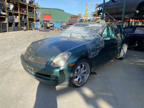 03 Infiniti G35 Sedan Passenger Rocker Panel Molding Green (D10) OEM 76850AL560