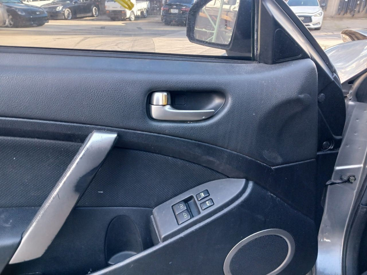 03-04 INFINITI G35 Coupe Front Driver Door Trim Panel Black OEM 80901-AM801