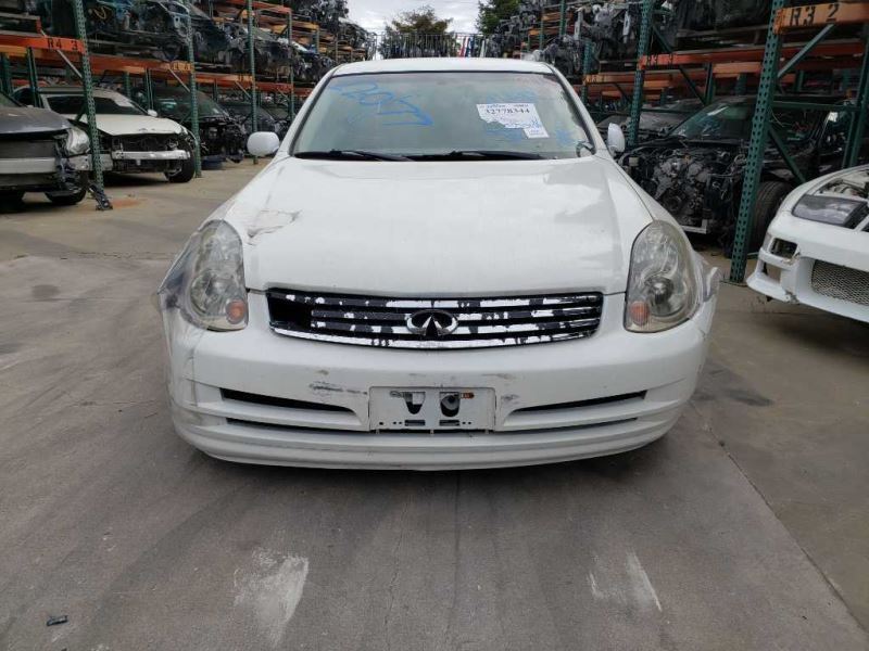 03-04 G35 Sdn Passenger Front Door Handle Exterior Assy White/QX1 OEM 82606AC70B