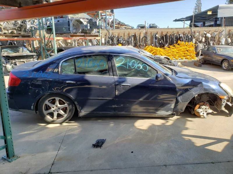 03-04 G35 Sdn Passenger Front Door Handle Exterior Assy Blue/BW5 OEM 82606AC70B