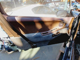 90-92 NISSAN 300ZX 2 Pass Front Driver Door Trim Panel Brown/C OEM