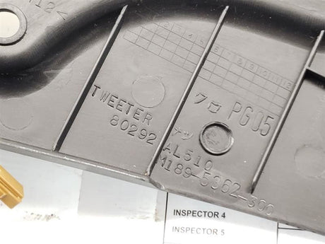 03 Infiniti G35 Sedan Front Door Tweeter Speakers (Pair) w/Trim OEM 80292AL510