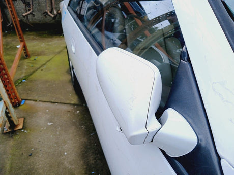 90-96 300ZX TT Passenger Right Side View Mirror Heated White/QN0 OEM J630131P00