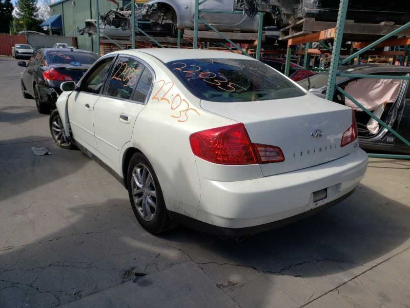 03 G35 INFINITI Sedan Passenger Side View Mirror Power White/QX1 OEM K6301AM605