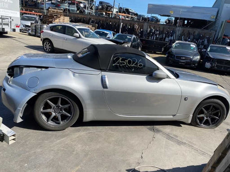 03-04 NISSAN 350Z Convertible Front Passenger A-Pillar Silver/KY OEM 76836-CE402