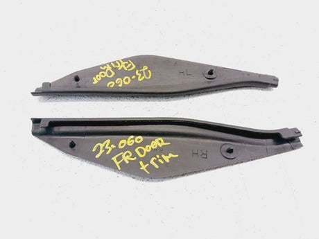 84-86 Nissan 300zx Z31 2+2 Door Panel Front Small Plastic Cover Black x2 OEM 