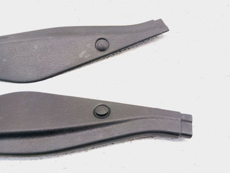 84-86 Nissan 300zx Z31 2+2 Door Panel Front Small Plastic Cover Black x2 OEM 