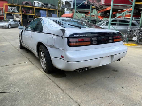 90-96 300ZX TT Passenger Right Side View Mirror Heated White/QN0 OEM J630131P00