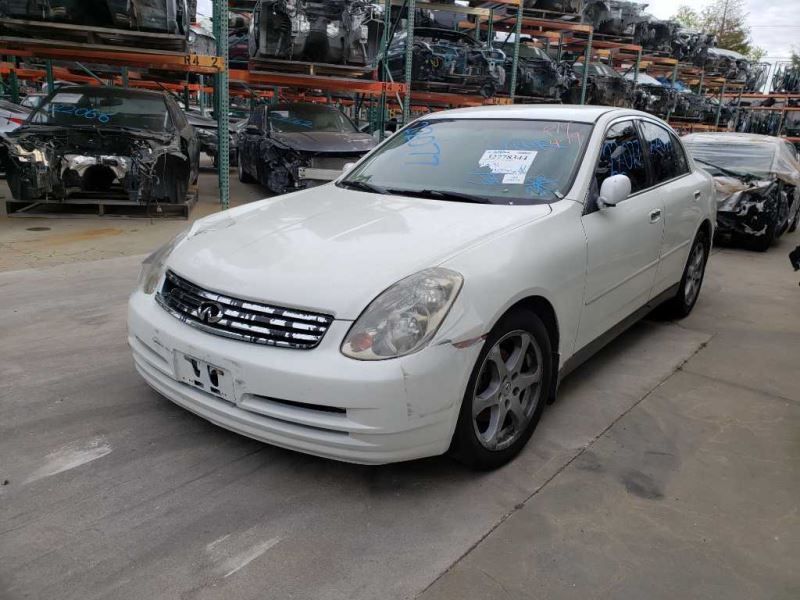 03-04 G35 Sdn Passenger Front Door Handle Exterior Assy White/QX1 OEM 82606AC70B