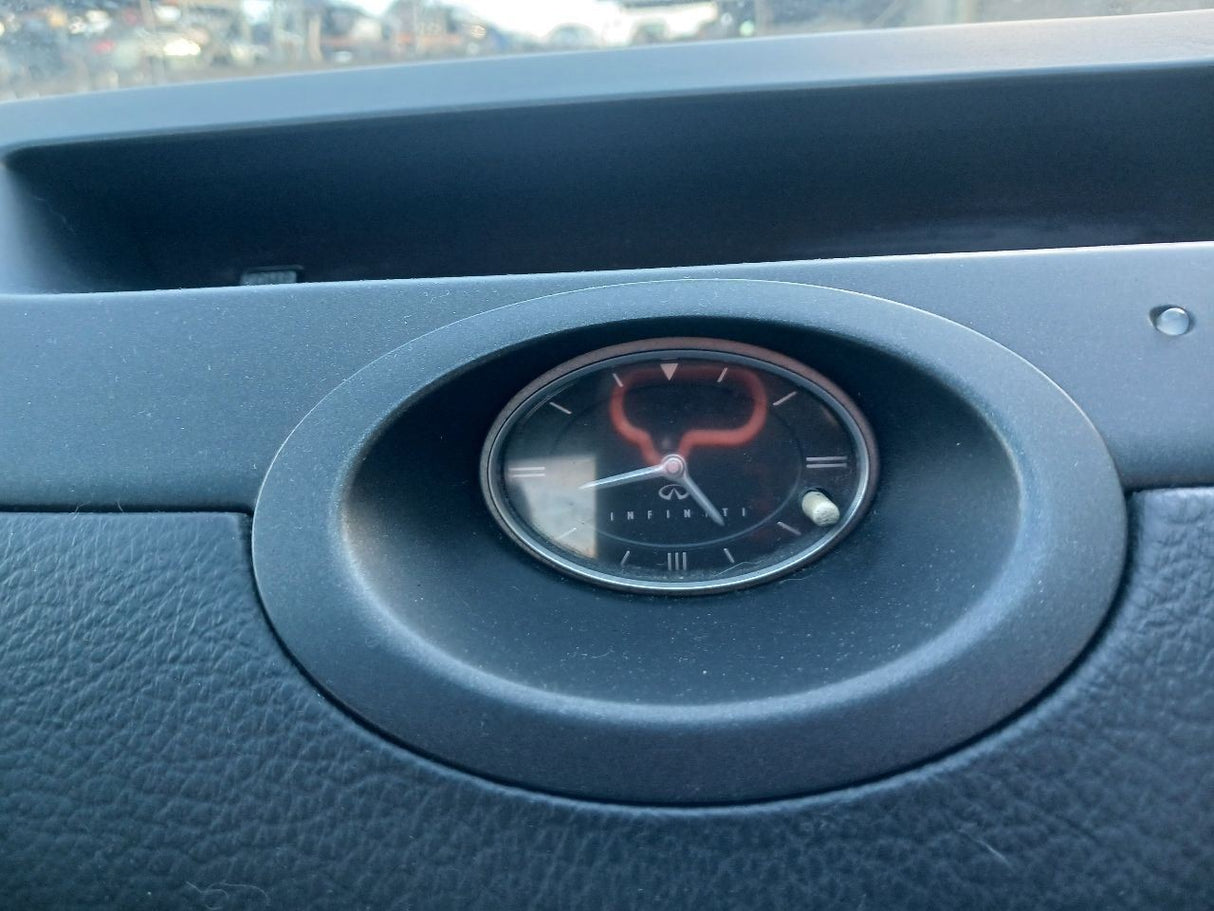 03-04 INFINITI G35 Coupe Clock Bezel Black OEM 68247-AM601