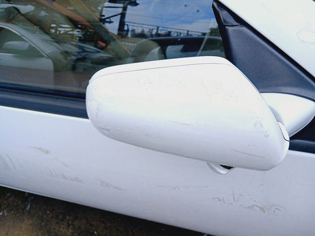 90-96 300ZX TT Passenger Right Side View Mirror Heated White/QN0 OEM J630131P00