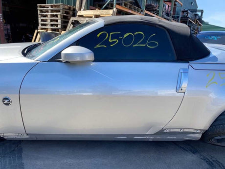 03-05 NISSAN 350Z Convertible Front Drivers A-Pillar Silver/KY0 OEM 76837-CE407