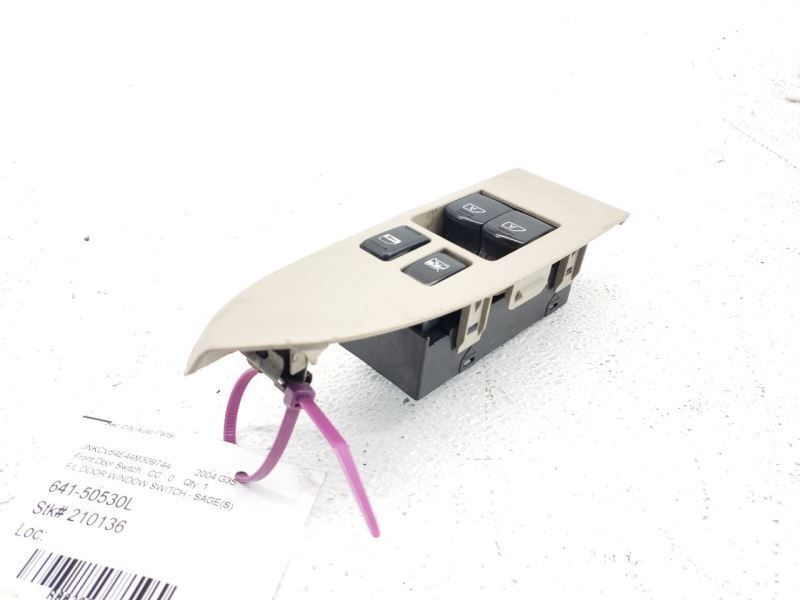 03-04 Infiniti G35 Coupe F/L Door Window Switch (Sage S) OEM 25401AM620