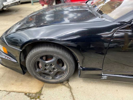 90-92 NISSAN 300ZX 2 Pass Front Driver Door Trim Panel Brown/C OEM